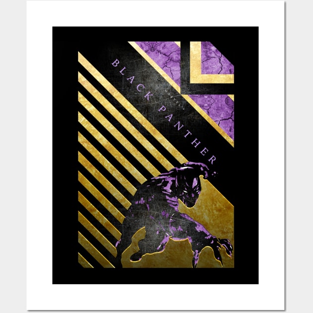 T. Black Panther Wall Art by carrillo_art_studios